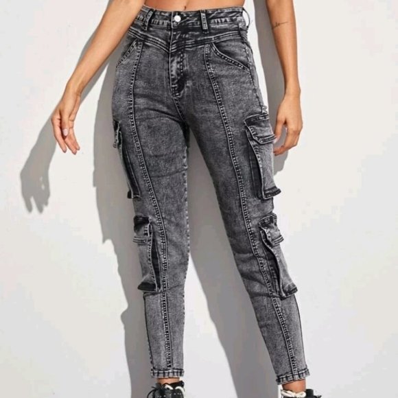 SHEIN Denim - Shein Denim Cargo Pants